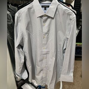 Banana Republic Blue Checkered Dress Shirt